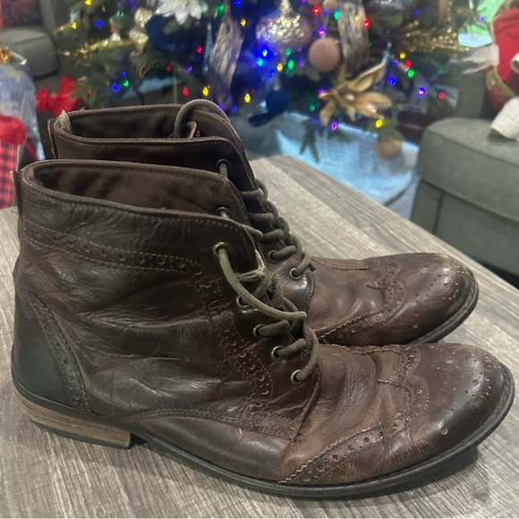 Red Tape Brown Tie Cowboy Boot Mens Size 10 - Picture 5 of 9